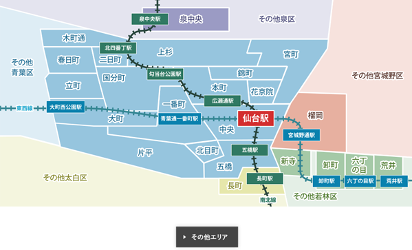 仙台市内地図