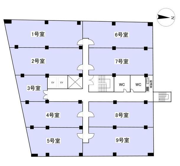 賃貸オフィス間取り図