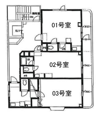 賃貸オフィス間取り図