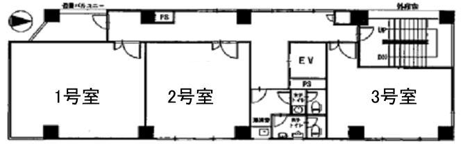 賃貸オフィス間取り図