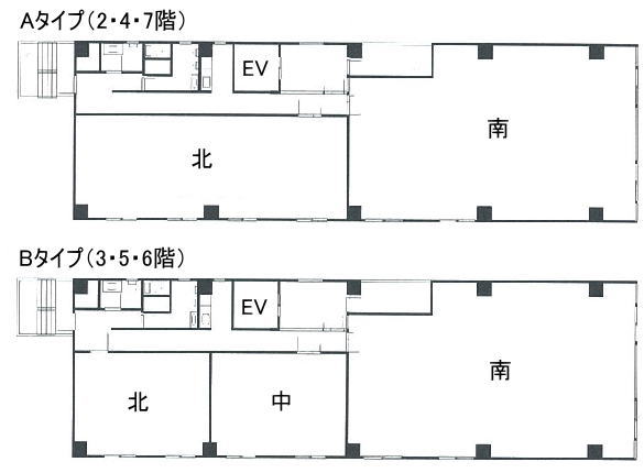 賃貸オフィス間取り図