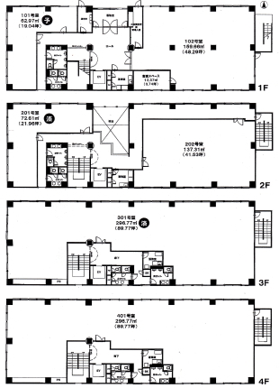 賃貸オフィス間取り図