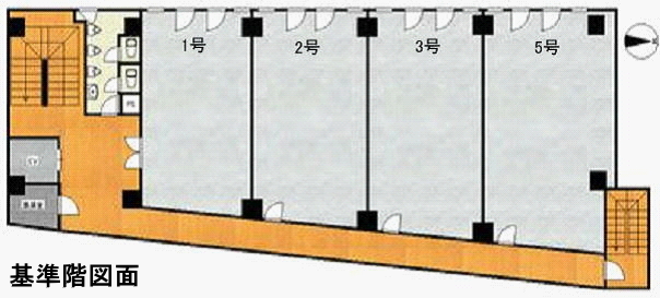 賃貸オフィス間取り図