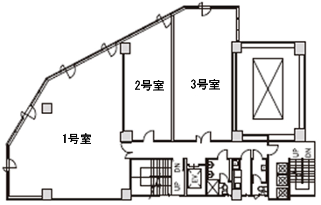 賃貸オフィス間取り図