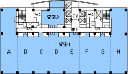 賃貸オフィス間取り図