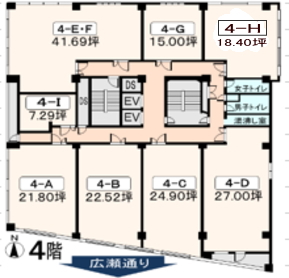 賃貸オフィス間取り図