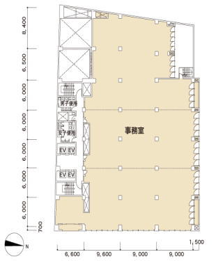 賃貸オフィス間取り図