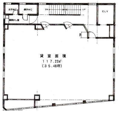 賃貸オフィス間取り図