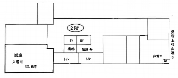 賃貸オフィス間取り図