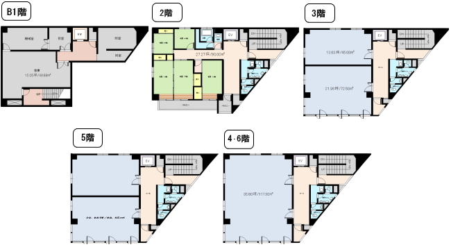 賃貸オフィス間取り図