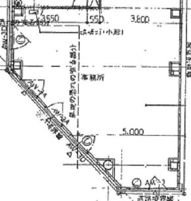 賃貸オフィス間取り図