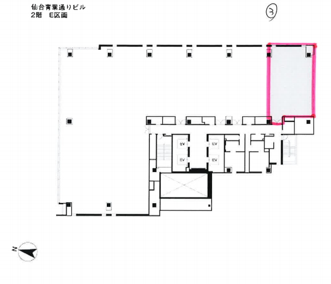 賃貸オフィス間取り図