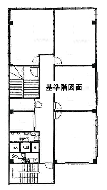 賃貸オフィス間取り図