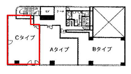 賃貸オフィス間取り図