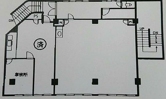 賃貸オフィス間取り図