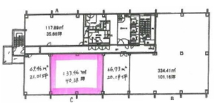 賃貸オフィス間取り図