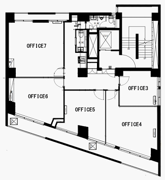 賃貸オフィス間取り図