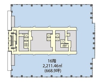 賃貸オフィス間取り図