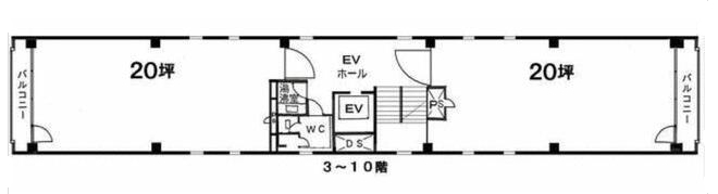 賃貸オフィス間取り図