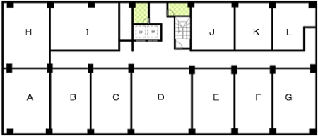 賃貸オフィス間取り図