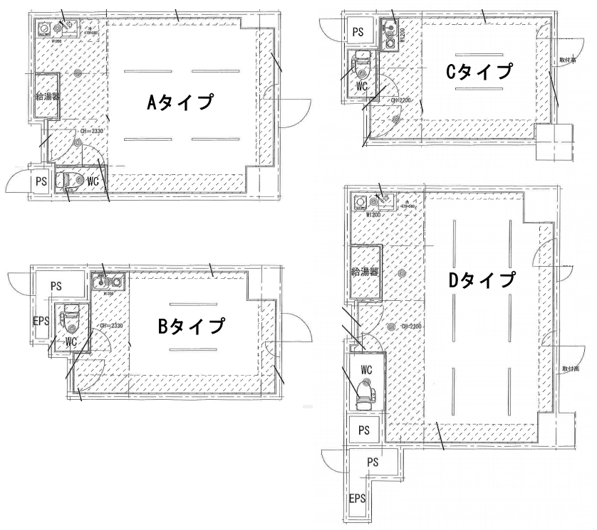 賃貸オフィス間取り図