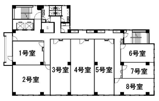 賃貸オフィス間取り図