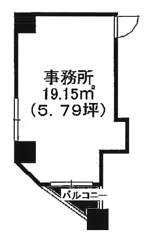 賃貸オフィス間取り図