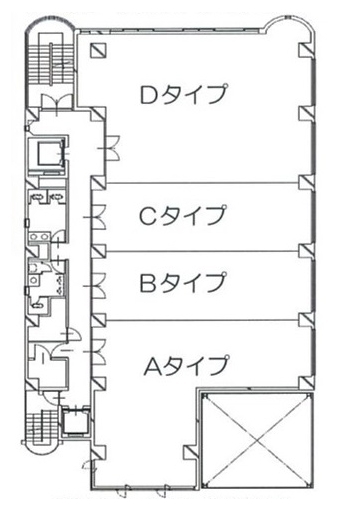 賃貸オフィス間取り図