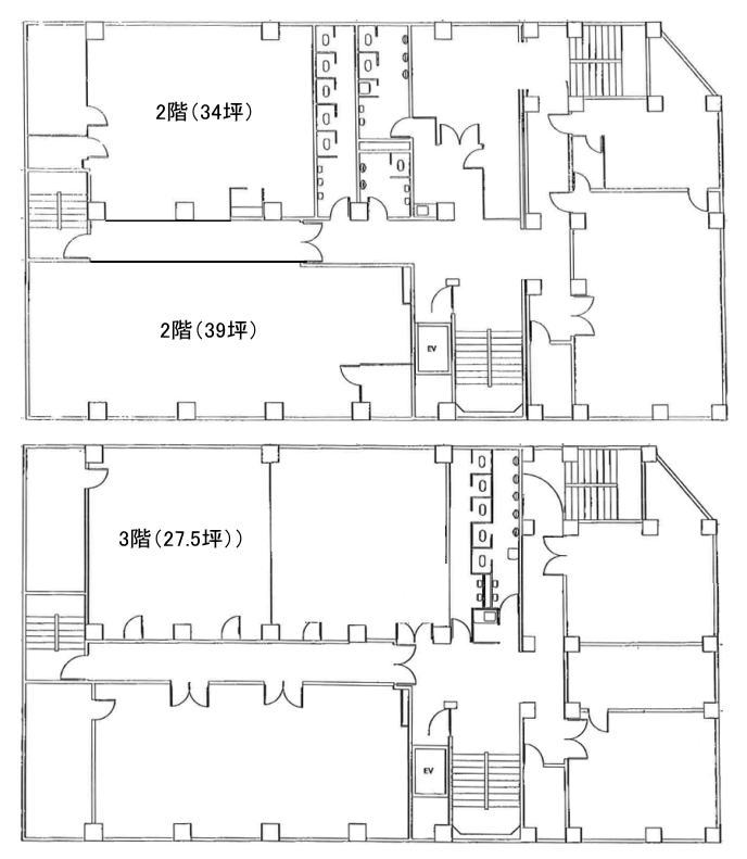 賃貸オフィス間取り図