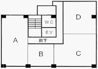 賃貸オフィス間取り図