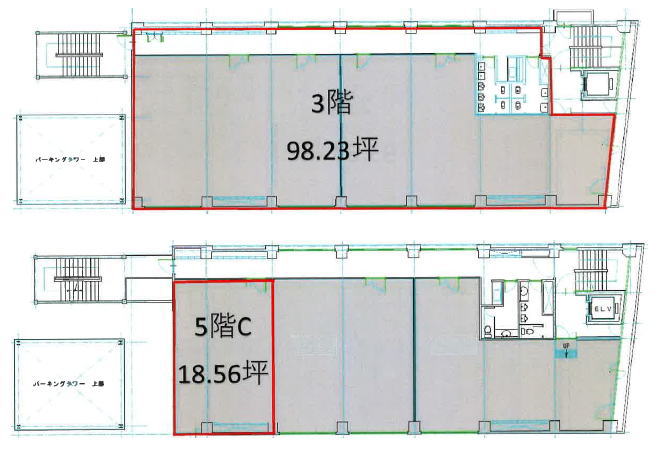賃貸オフィス間取り図