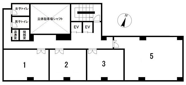 賃貸オフィス間取り図