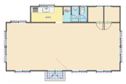 賃貸オフィス間取り図