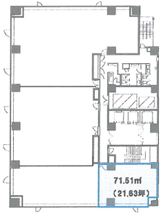 賃貸オフィス間取り図