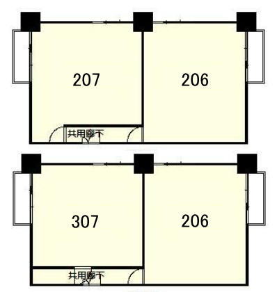 賃貸オフィス間取り図