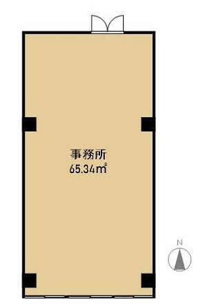賃貸オフィス間取り図
