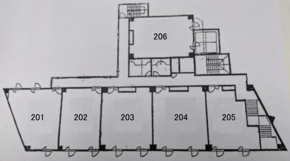 賃貸オフィス間取り図