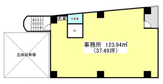 賃貸オフィス間取り図