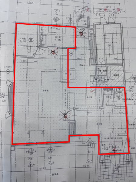 賃貸オフィス間取り図