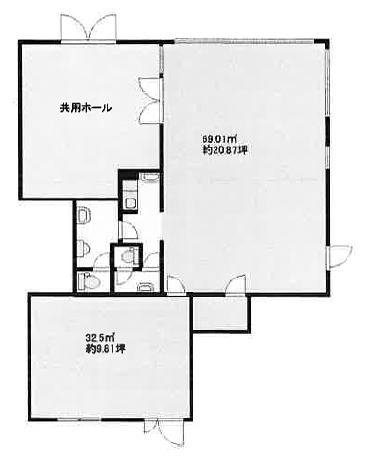 賃貸オフィス間取り図