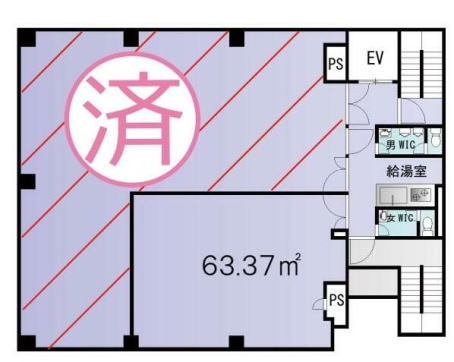 賃貸オフィス間取り図