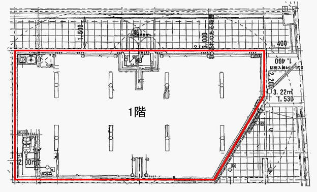 賃貸オフィス間取り図