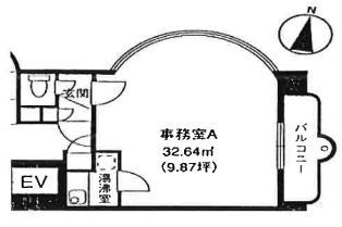 賃貸オフィス間取り図