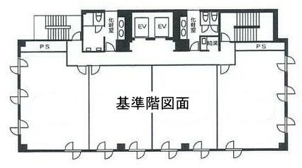 賃貸オフィス間取り図