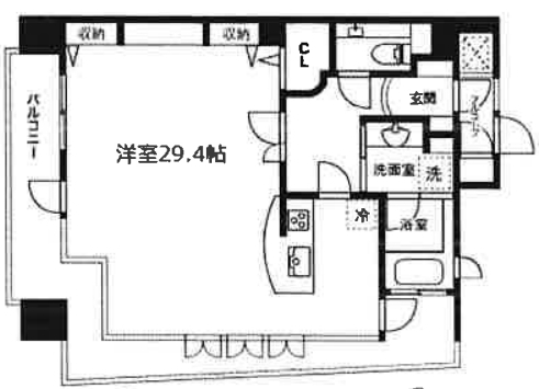 賃貸オフィス間取り図