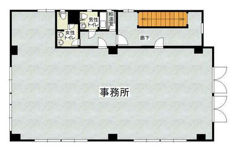 賃貸オフィス間取り図