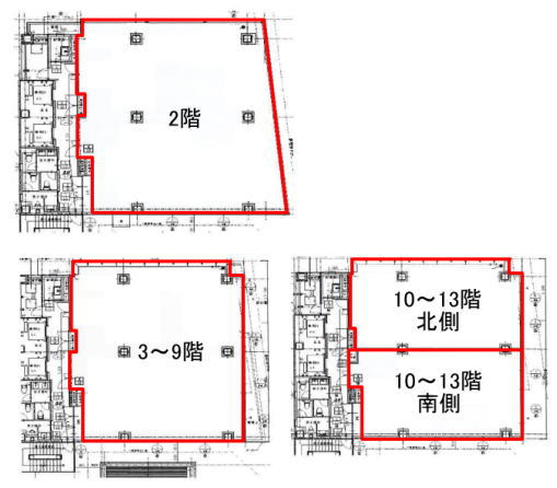 賃貸オフィス間取り図