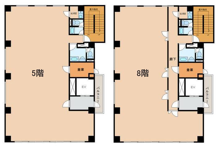 賃貸オフィス間取り図