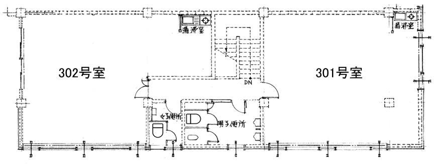 賃貸オフィス間取り図