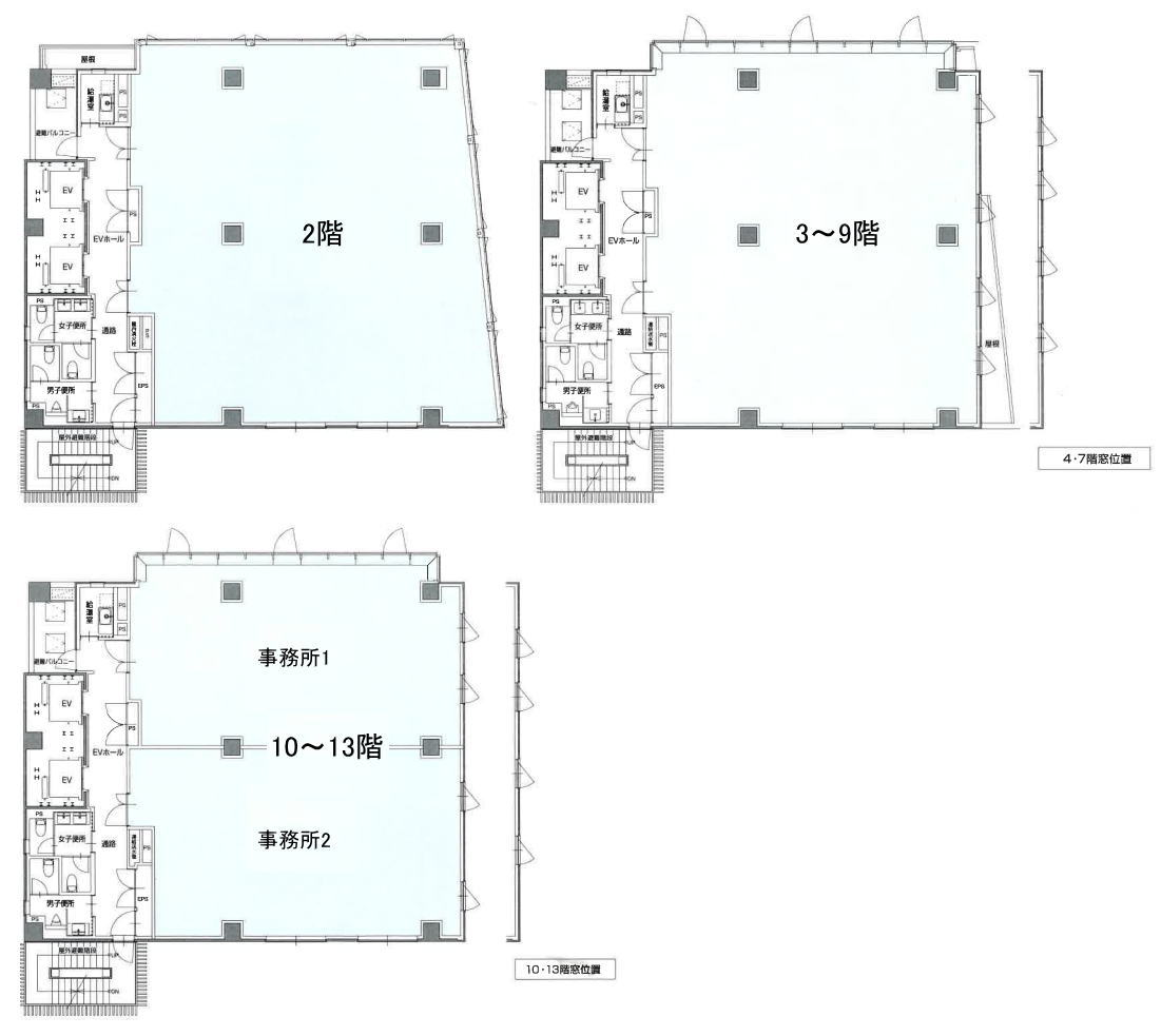 賃貸オフィス間取り図